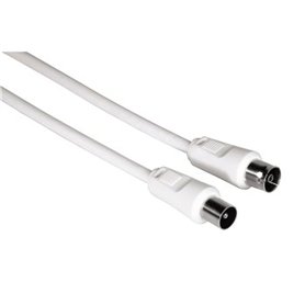 Câble Coaxial Antenne TV Hama 00011901 Blanc 3 m