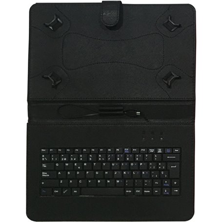 Housse pour Tablette Talius CV-3006 Noir Espagnol Qwerty