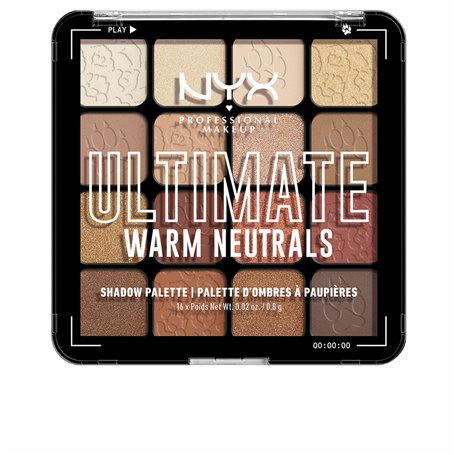 Palette d'ombres à paupières NYX Ultimate #Warm neutrals 16 x 0