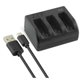 Chargeur de Batterie pour GoPro KSIX Hero 5 USB-C Noir