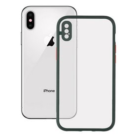 Protection pour téléphone portable iPhone X/XS KSIX Duo Soft Vert
