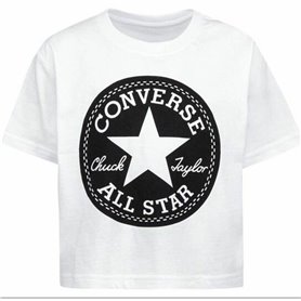 T shirt à manches courtes Enfant Converse Blanc