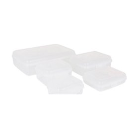 Ensemble de 5 Boîtes à Lunch Tontarelli Fill box Rectangulaire Blanc 5 Pièces (29