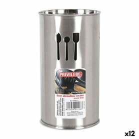 Pot pour ustensiles de cuisine Privilege 52832 Acier inoxydable (12 Unités)