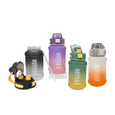 Bouteille avec Couvercle et Paille Bewinner Multicouleur 800 ml