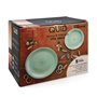 Assietes Quid Vita Aqua Bleu Céramique 18 Pièces