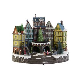 Décorations de Noël DKD Home Decor Multicouleur Musical 40 x 26 x 32