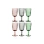 Set de Verres Home ESPRIT Noir Rouge Vert Verre 285 ml (6 Unités)