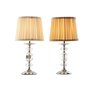 Lampe de bureau Home ESPRIT Blanc Beige Métal 25 W 220 V 22 x 22 x 45 cm (2 Unités)