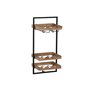 Range Bouteilles Home ESPRIT Noir Naturel 35 x 25 x 75 cm