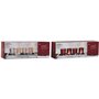 Bougeoirs de Noël Home ESPRIT Blanc Rouge 40 X 9 X 13,5 cm (5 Pièces) (2 Unités)