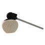 Brosse de salle de wc Home ESPRIT Gris Crème Résine Acier inoxydable 13,5 X 10 X 37 cm (2 Unités)