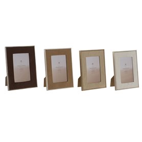 Cadre photo Home ESPRIT Marron Beige Velours Verre Moderne 26 X 2