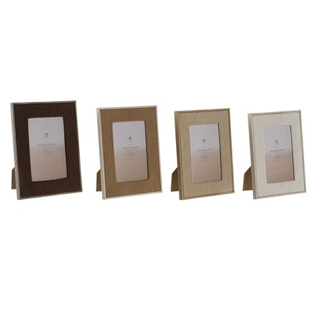 Cadre photo Home ESPRIT Marron Beige Velours Verre Moderne 26 X 2