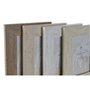 Cadre photo Home ESPRIT Blanc Marron Beige Ivoire Verre polystyrène Marbre Scandinave 16 x 2 x 21 cm (4 Unités)