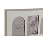 Cadre photo Home ESPRIT Beige Verre Bois MDF Scandinave 60 X 3 X 34 cm