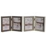 Cadre photo Home ESPRIT Marron Beige Verre polystyrène Urbaine 25 x 3 x 18 cm (2 Unités)