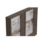 Cadre photo Home ESPRIT Marron Beige Verre polystyrène Urbaine 25 x 3 x 18 cm (2 Unités)