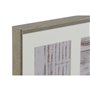 Cadre photo Home ESPRIT Blanc Marron Naturel Verre polystyrène Urbaine 29 X 3 X 23 cm (2 Unités)