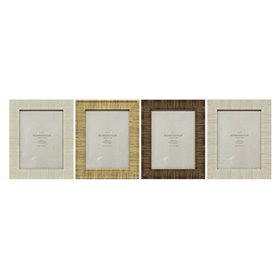 Cadre photo Home ESPRIT Beige Naturel Verre polystyrène Scandinave 20