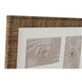 Cadre photo Home ESPRIT Marron Beige Naturel Ivoire Verre polystyrène Scandinave 38 x 2 x 38 cm (4 Unités)