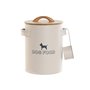 Boîte de nourriture pour animaux Home ESPRIT Beige Naturel Métal Bambou 4 L 19 X 16 X 23 cm