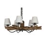 Suspension Home ESPRIT Fer bois de teck 90 x 90 x 35 cm