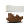 Lampe de bureau Home ESPRIT Fer bois de teck 60 X 20 X 55 cm