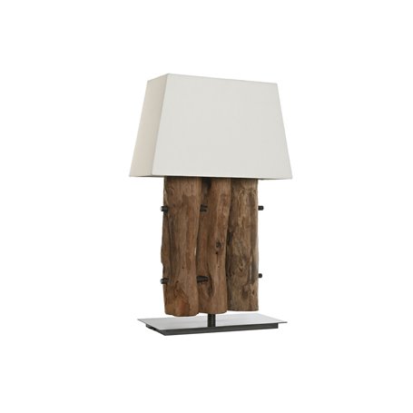 Lampe de bureau Home ESPRIT Fer bois de teck 40 X 20 X 80 cm