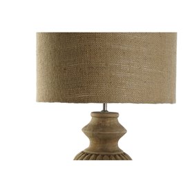 Lampe de bureau Home ESPRIT Naturel Jute Bois 50 W 220 V 44 X 44 X 91 cm