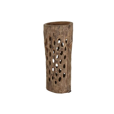 Vase Home ESPRIT Naturel Teck 30 x 30 x 75 cm 30 x 31 x 76