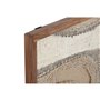 Cadre Home ESPRIT Blanc Naturel Abstrait Scandinave 60 x 3 x 75 cm (2 Unités)