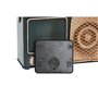 Horloge de table Home ESPRIT Doré Vert foncé Métal Radio 24 x 8 x 17 cm
