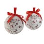 Boules de Noël Home ESPRIT Blanc Rouge PVC (7 Unités)