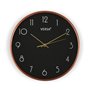 Horloge Murale Versa Noir Plastique 4 x 30 x 30 cm