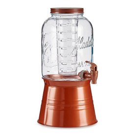 Carafe en Verre Transparent Cuivre Avec support Verre Métal Transparent Plastique 3