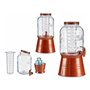 Carafe en Verre Transparent Cuivre Avec support Verre Métal Transparent Plastique 3,8 L