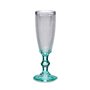 Coupe de champagne Turquoise Points verre 6 Unités (185 ml)