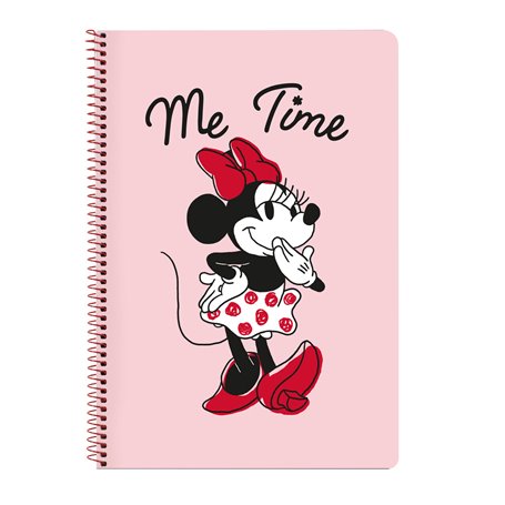 Carnet Minnie Mouse Me time Rose A4 80 Volets