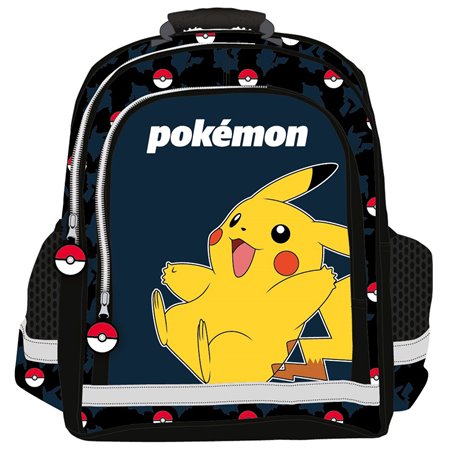 Cartable Pokémon Pokeball Bleu Noir