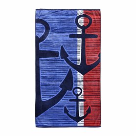 Serviette de plage Secaneta 65419-000 Bleu 90 x 165 cm