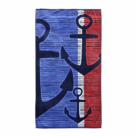 Serviette de plage Secaneta 65419-000 Bleu 90 x 165 cm