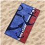 Serviette de plage Secaneta 65419-000 Bleu 90 x 165 cm