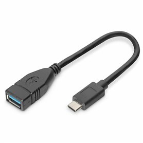 Adaptateur USB-C OTG Digitus AK-300315-001-S Noir 15 cm