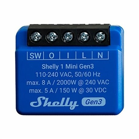 Prise Intelligente Shelly Bluetooth Wi-Fi Bluetooth 4.2