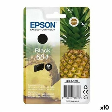 Cartouche d'encre originale Epson XP-2200 WF-2910DWF Noir (10 Unités)