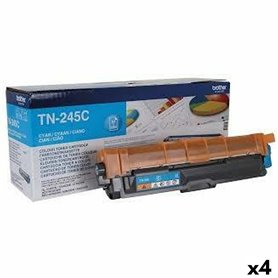 Toner original Brother HL3140CW/HL3150CDW Cyan (4 Unités)