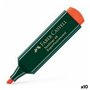 Ensemble de Marqueurs Fluorescents Faber-Castell Textliner 48 Orange (10 Unités)