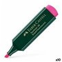 Ensemble de Marqueurs Fluorescents Faber-Castell Textliner 48 Fuchsia (10 Unités)