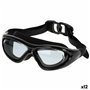 Lunettes de bain pour adultes AquaSport Noir (12 Unités)